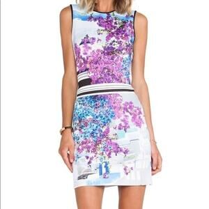 Clover Canyon Santorini Stripe Neoprene Dress